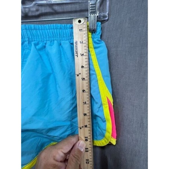 Under Armour Heat Gear Shorts Womens Small Blue Drawstring Gym Ladies. - Picture 6 of 7